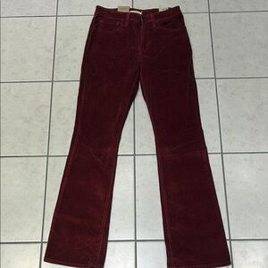 Women’s 725 High Rise Bootcut Levi's Burgundy 28x34 Corduroy Pants